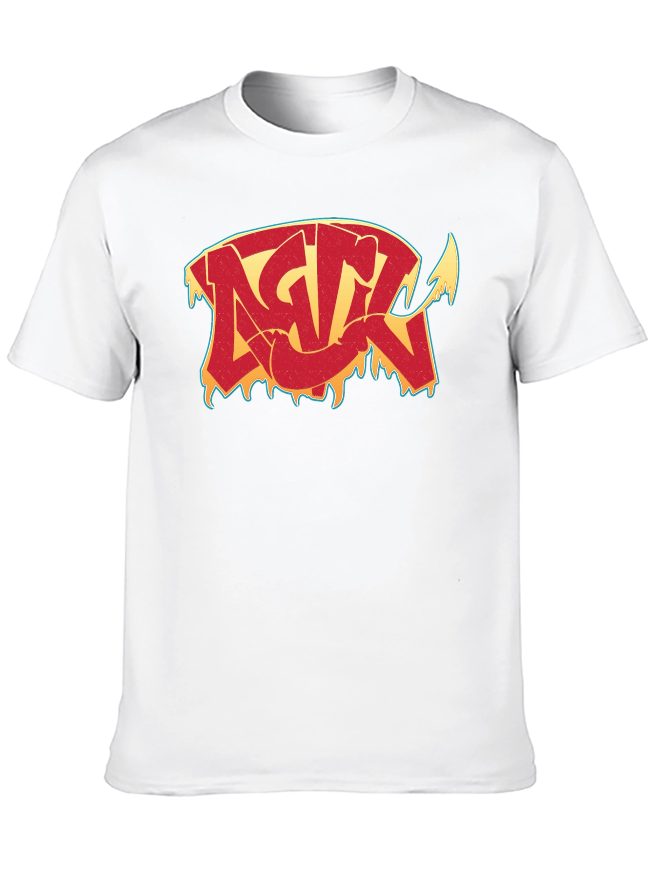 Camiseta Negra con Diseño Gráfico Estilizado
