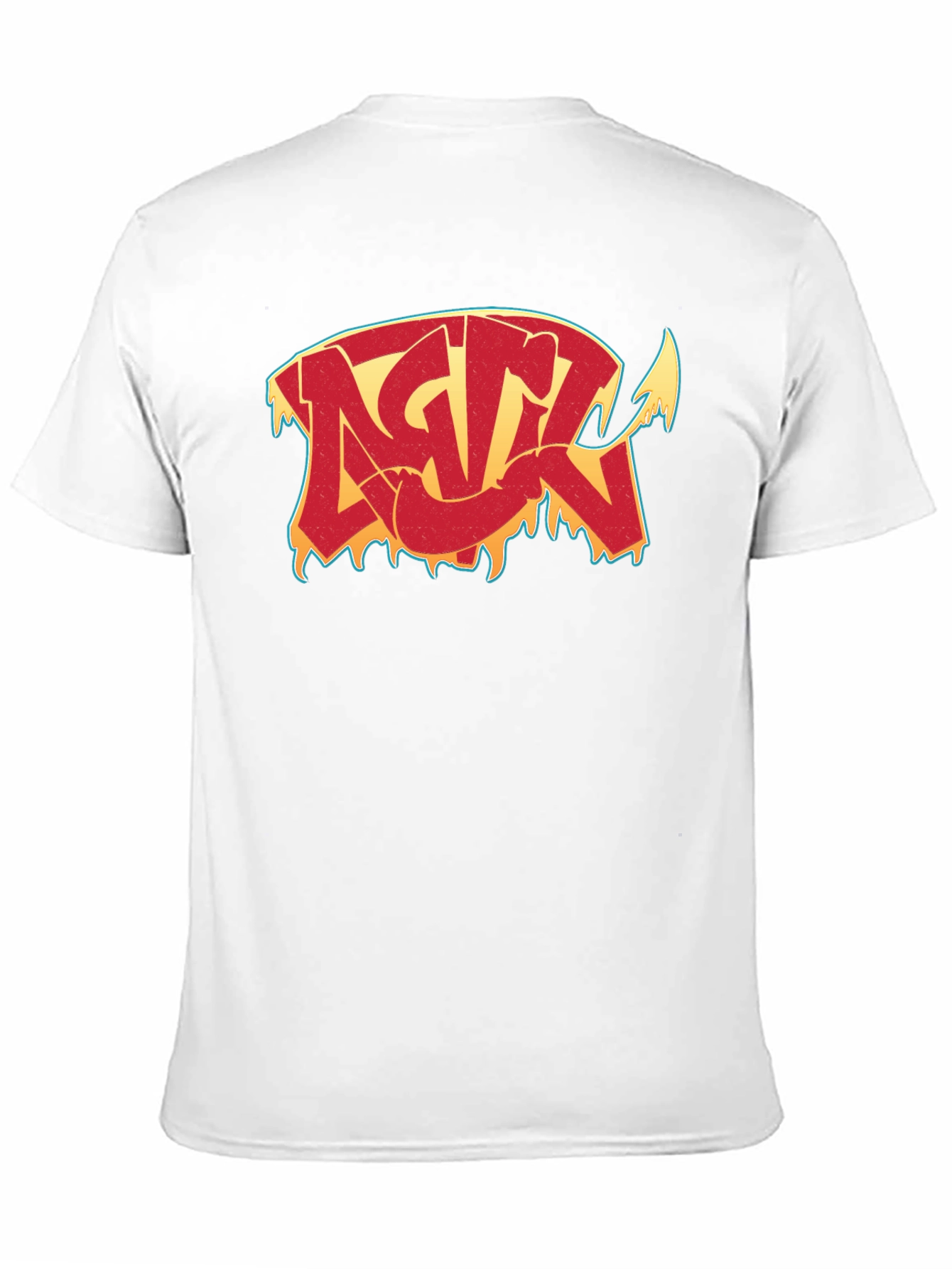 Camiseta Negra con Diseño Gráfico Estilizado