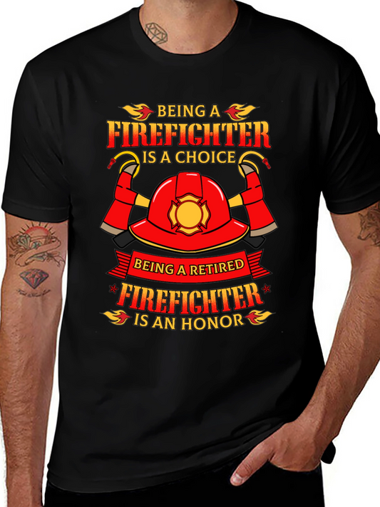 Camiseta Bombero Retirado - Honor y Elección