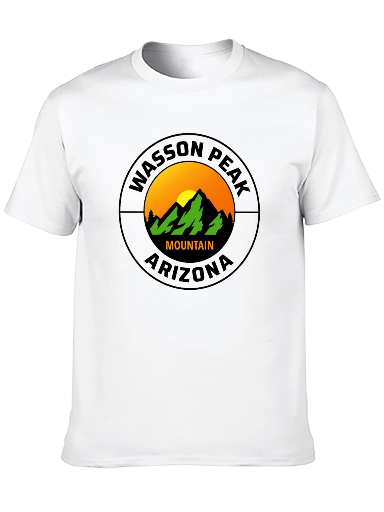 Camiseta Negra Wasoon Peak Arizona Montaña