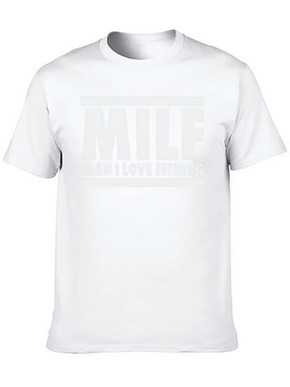 Camiseta Negra MILF: ¡Amo Pescar!
