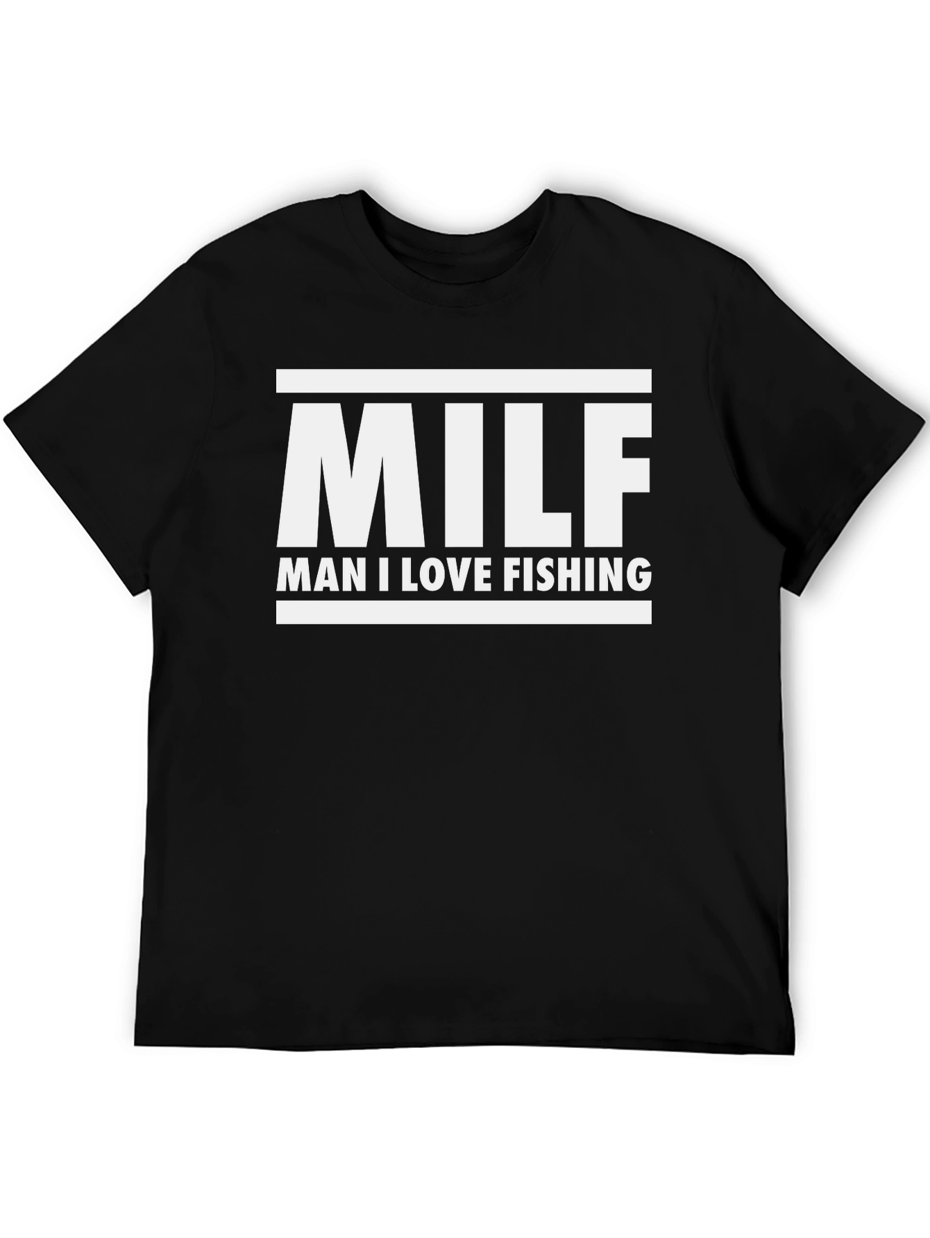 Camiseta Negra MILF: ¡Amo Pescar!
