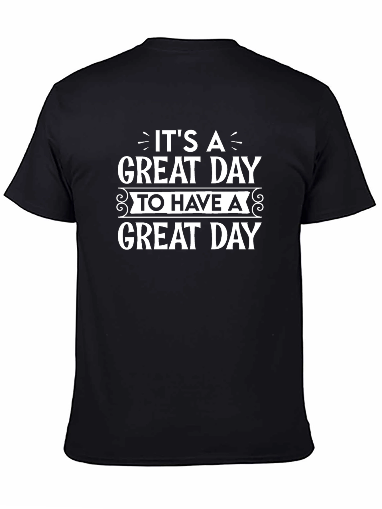 Camiseta Negra con Frase Motivacional