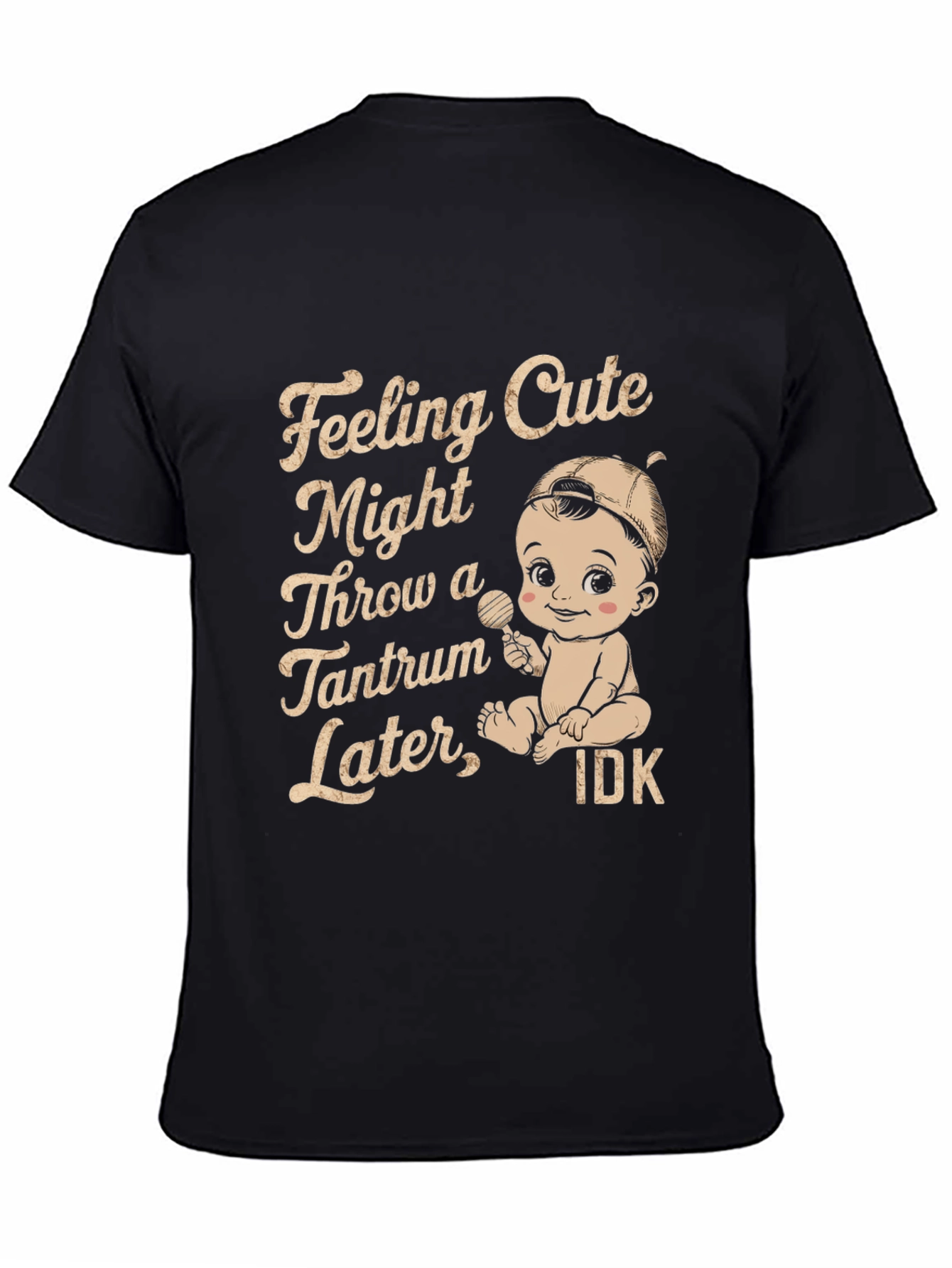 Camiseta Negra Feeling Cute Tantrum