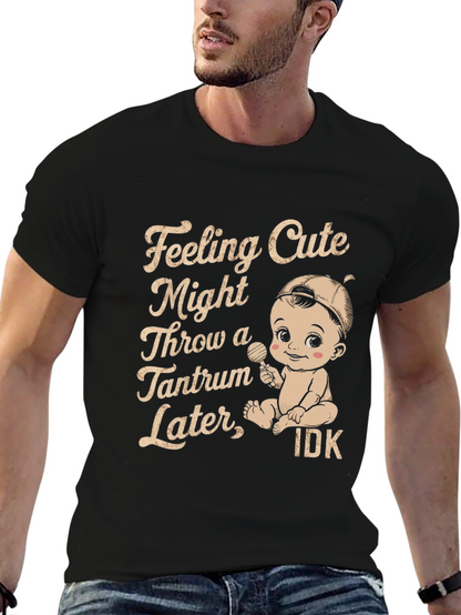 Camiseta Negra Feeling Cute Tantrum