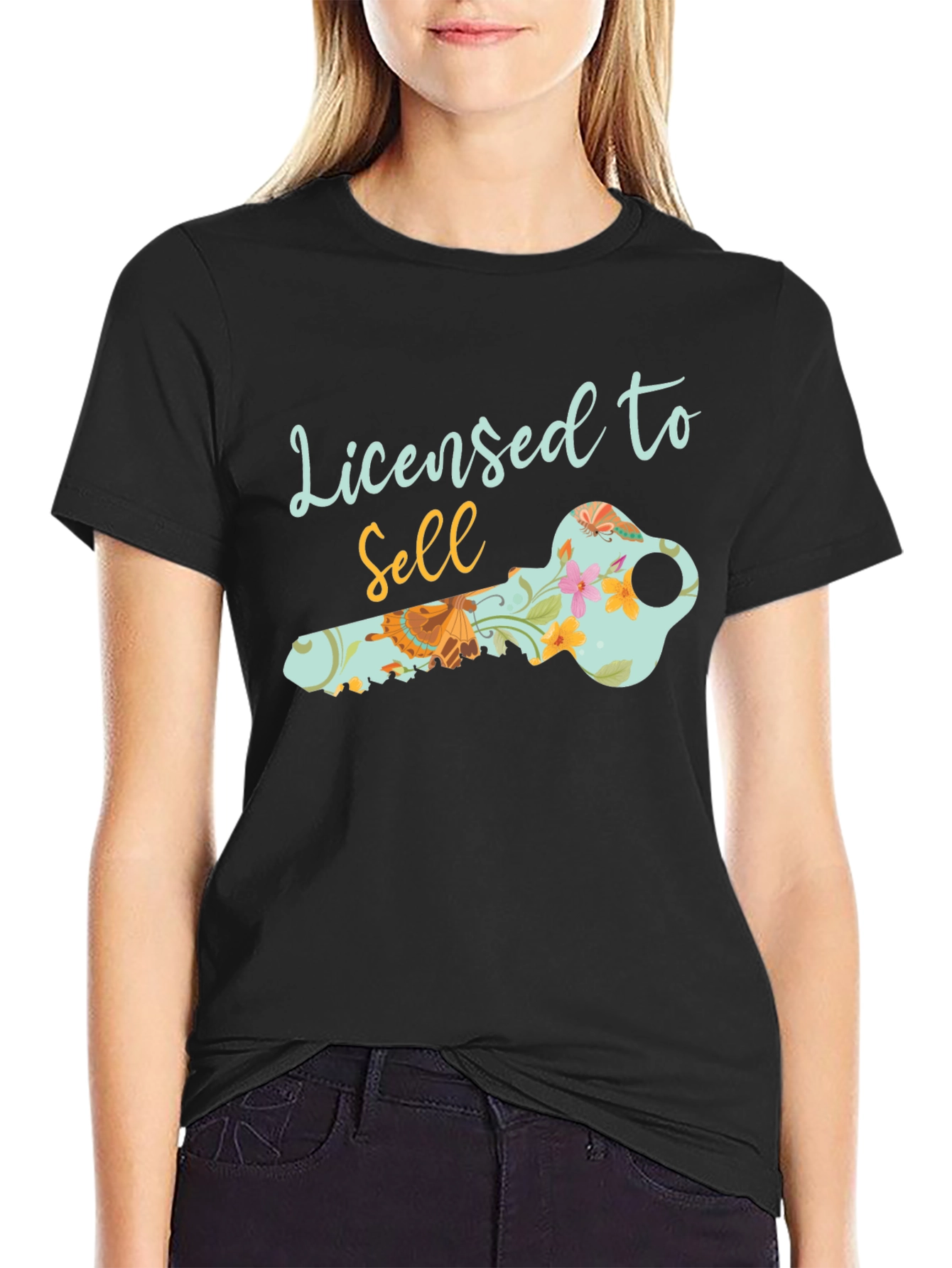 Camiseta Negra Licensed to Sell