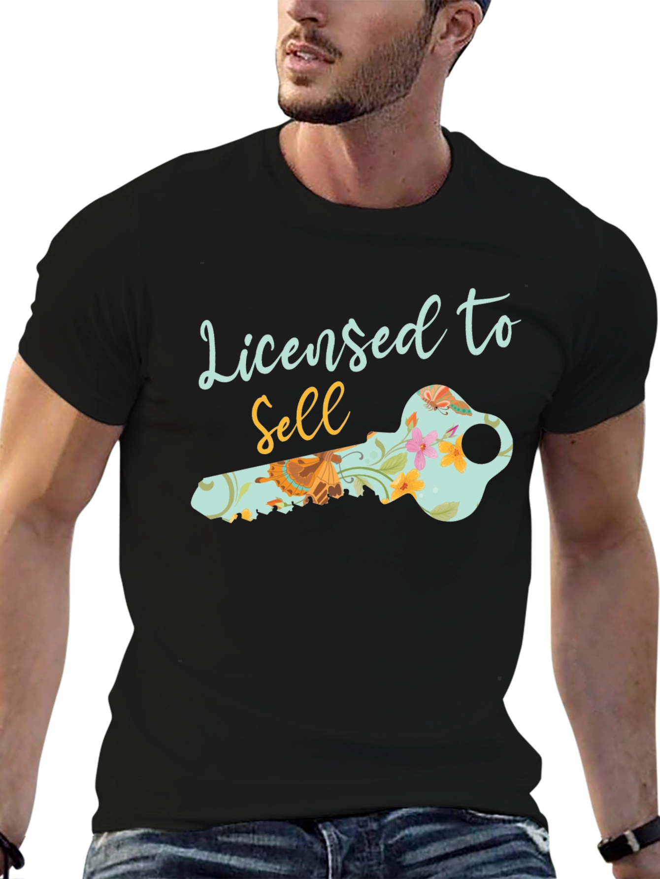 Camiseta Negra Licensed to Sell