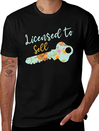 Camiseta Negra Licensed to Sell