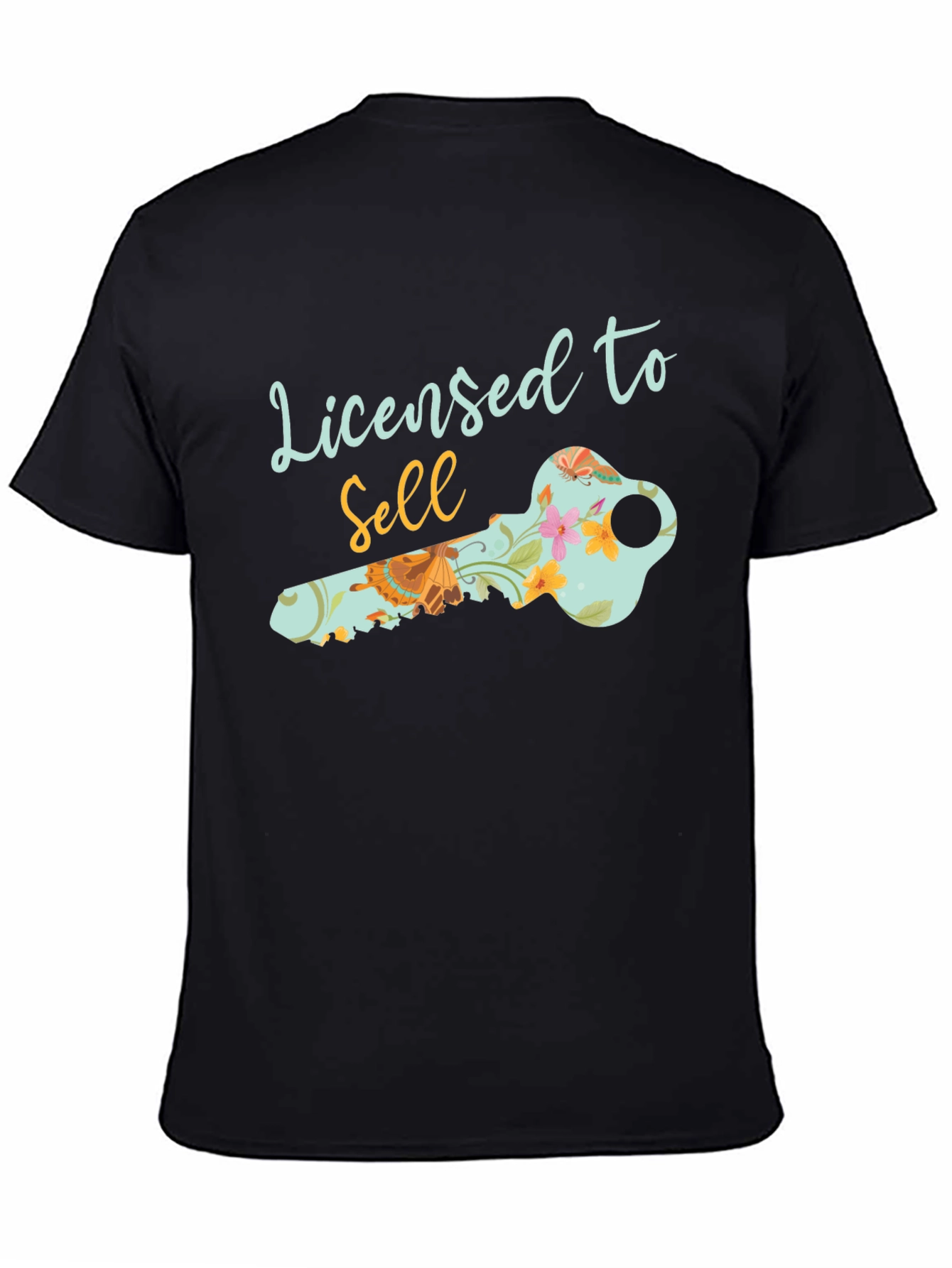 Camiseta Negra Licensed to Sell