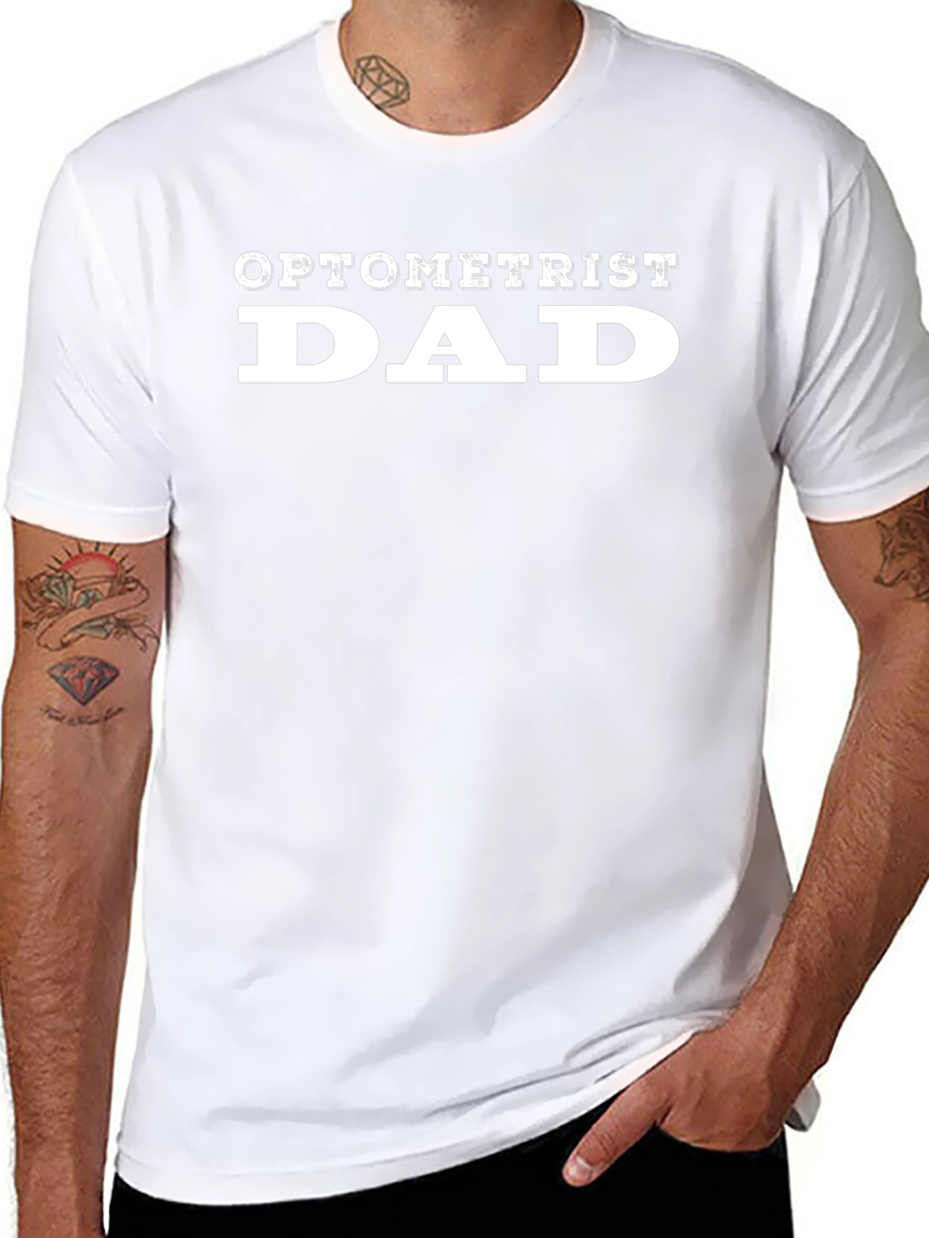 Camiseta Negra Optometrista Papá