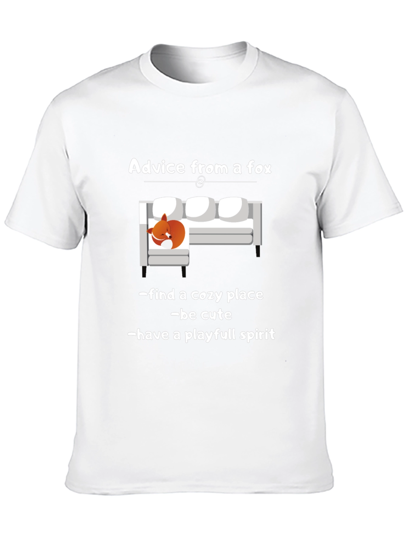Camiseta Negra Consejos de un Zorro Unisex