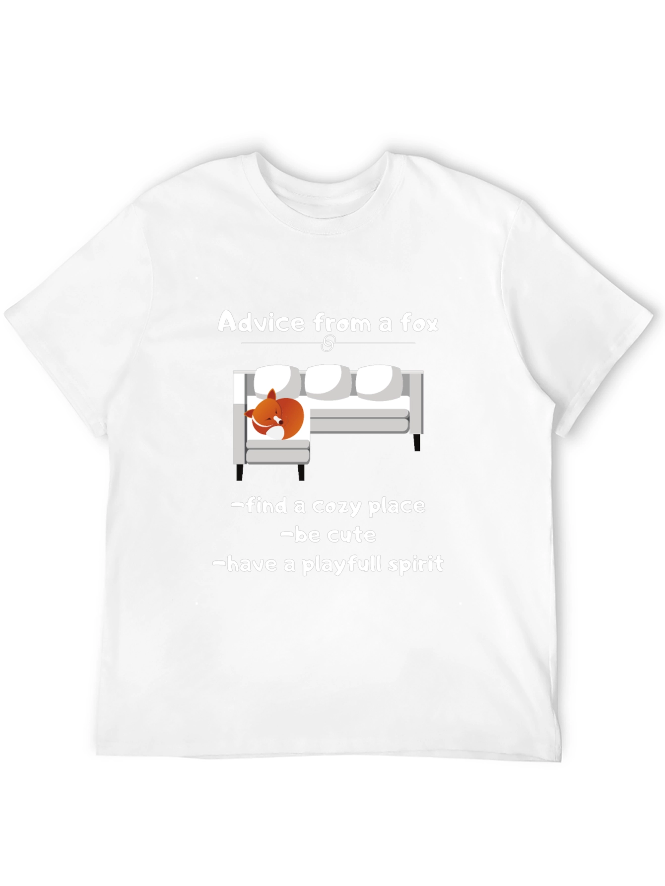 Camiseta Negra Consejos de un Zorro Unisex