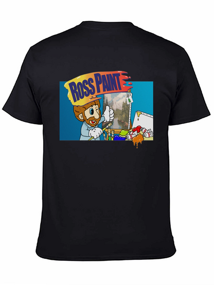 Camiseta Negra: Ross Paint Art