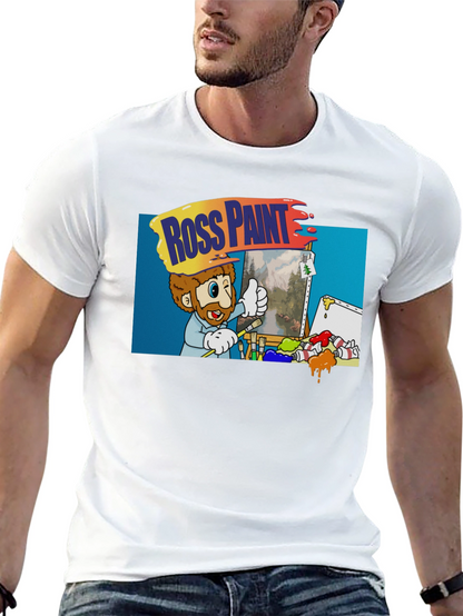 Camiseta Negra: Ross Paint Art