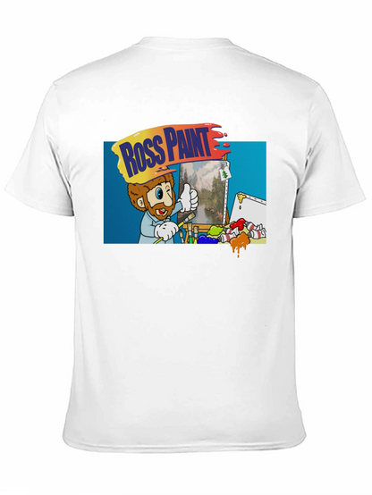 Camiseta Negra: Ross Paint Art