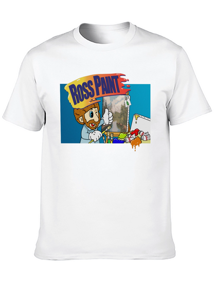 Camiseta Negra: Ross Paint Art