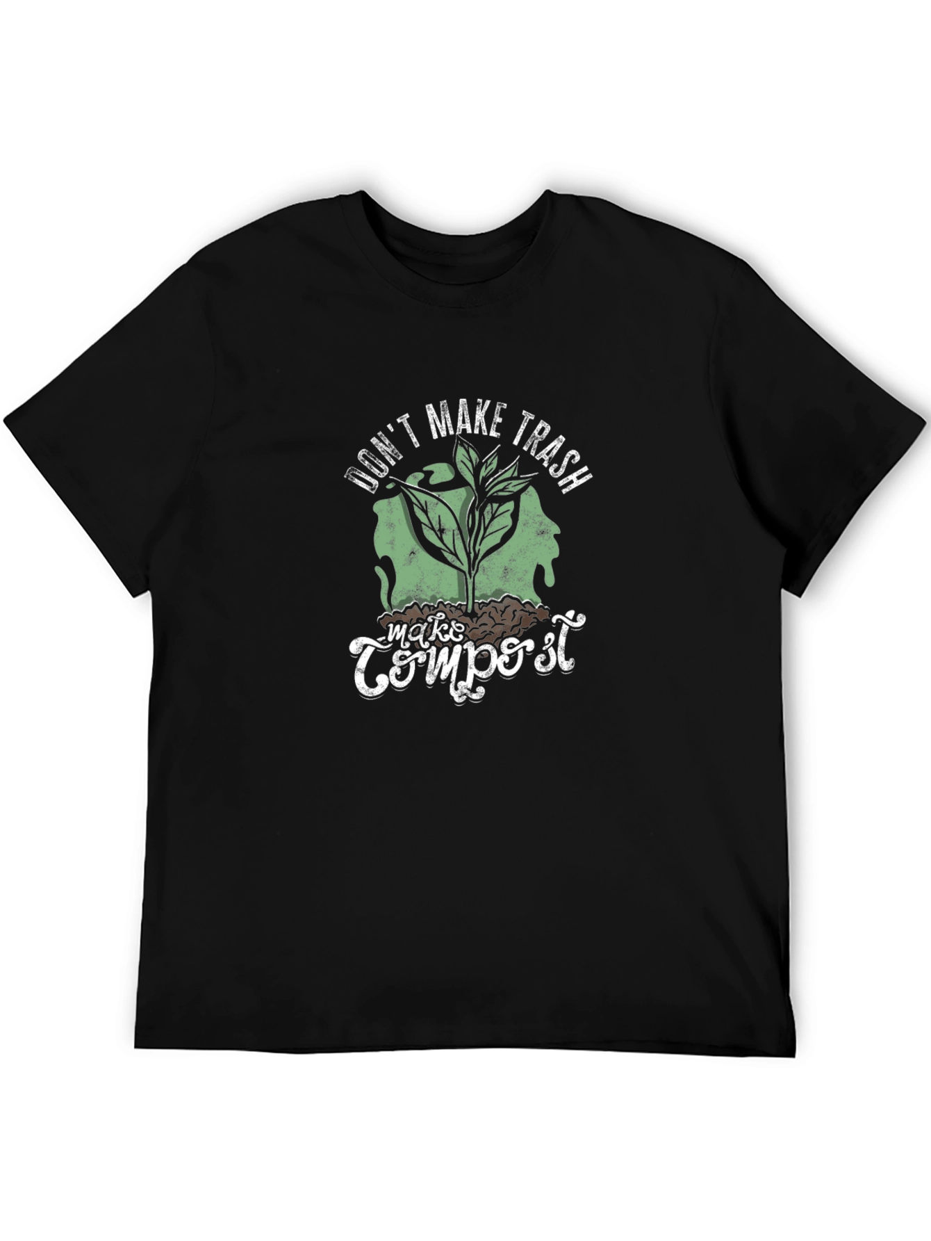 Camiseta Negra No Hagas Basura Haz Compost