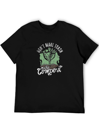 Camiseta Negra No Hagas Basura Haz Compost