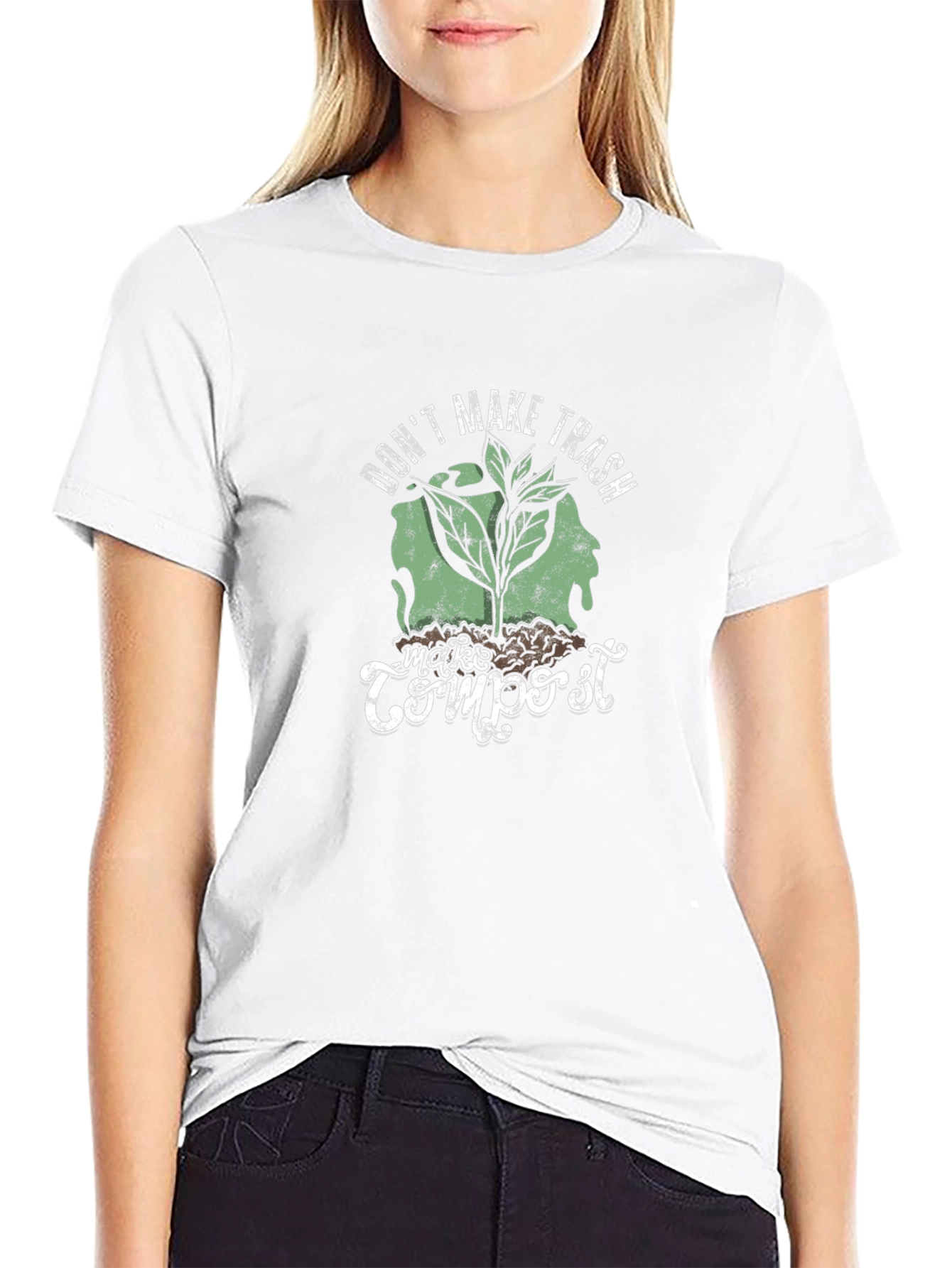 Camiseta Negra No Hagas Basura Haz Compost
