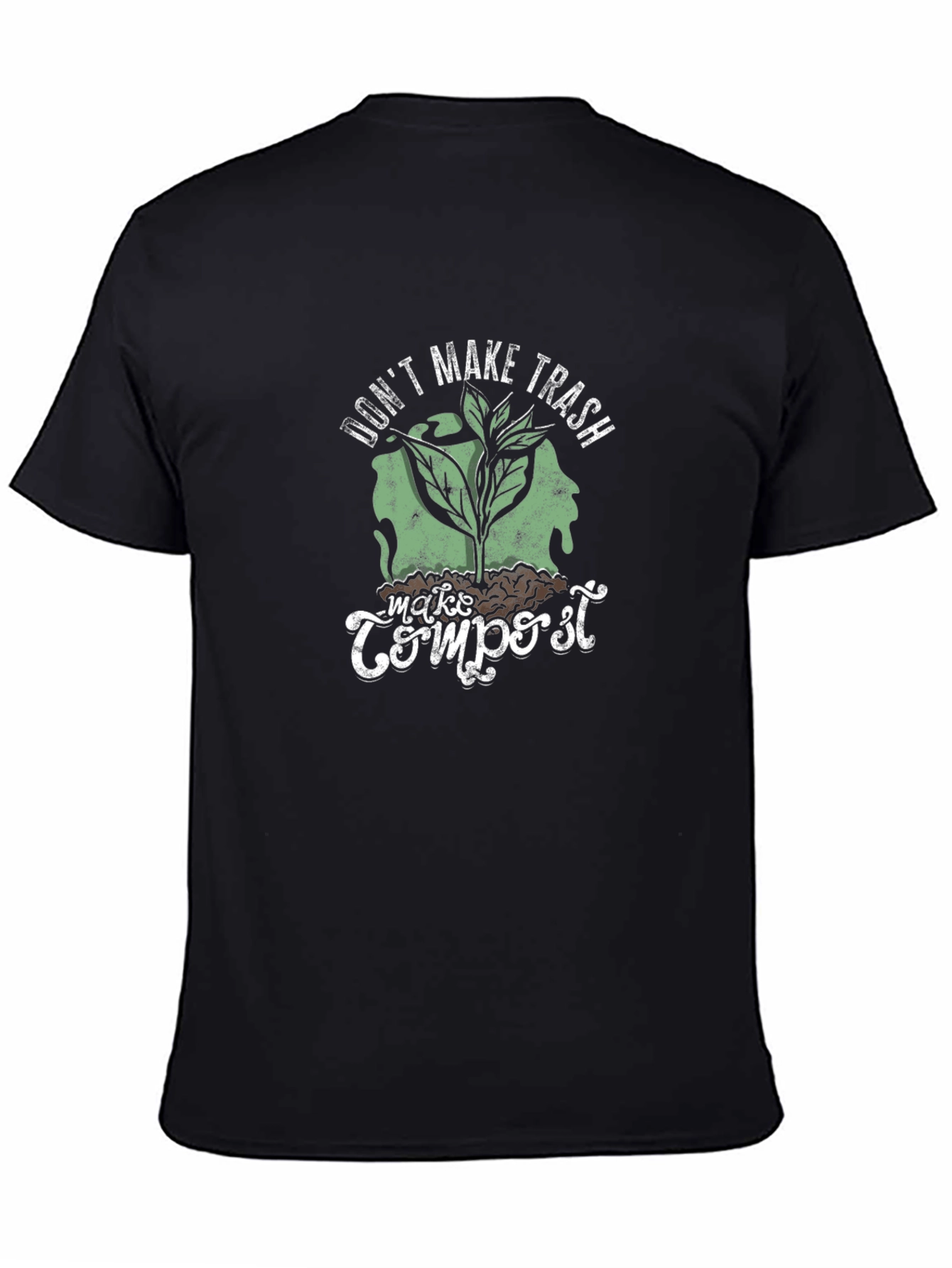 Camiseta Negra No Hagas Basura Haz Compost