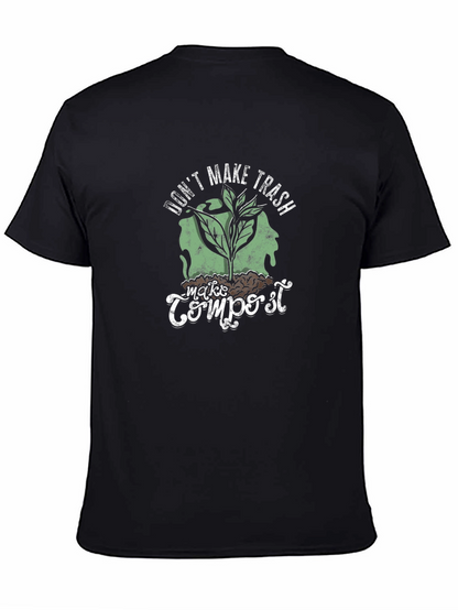 Camiseta Negra No Hagas Basura Haz Compost