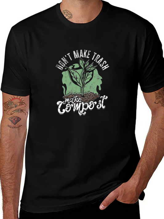 Camiseta Negra No Hagas Basura Haz Compost
