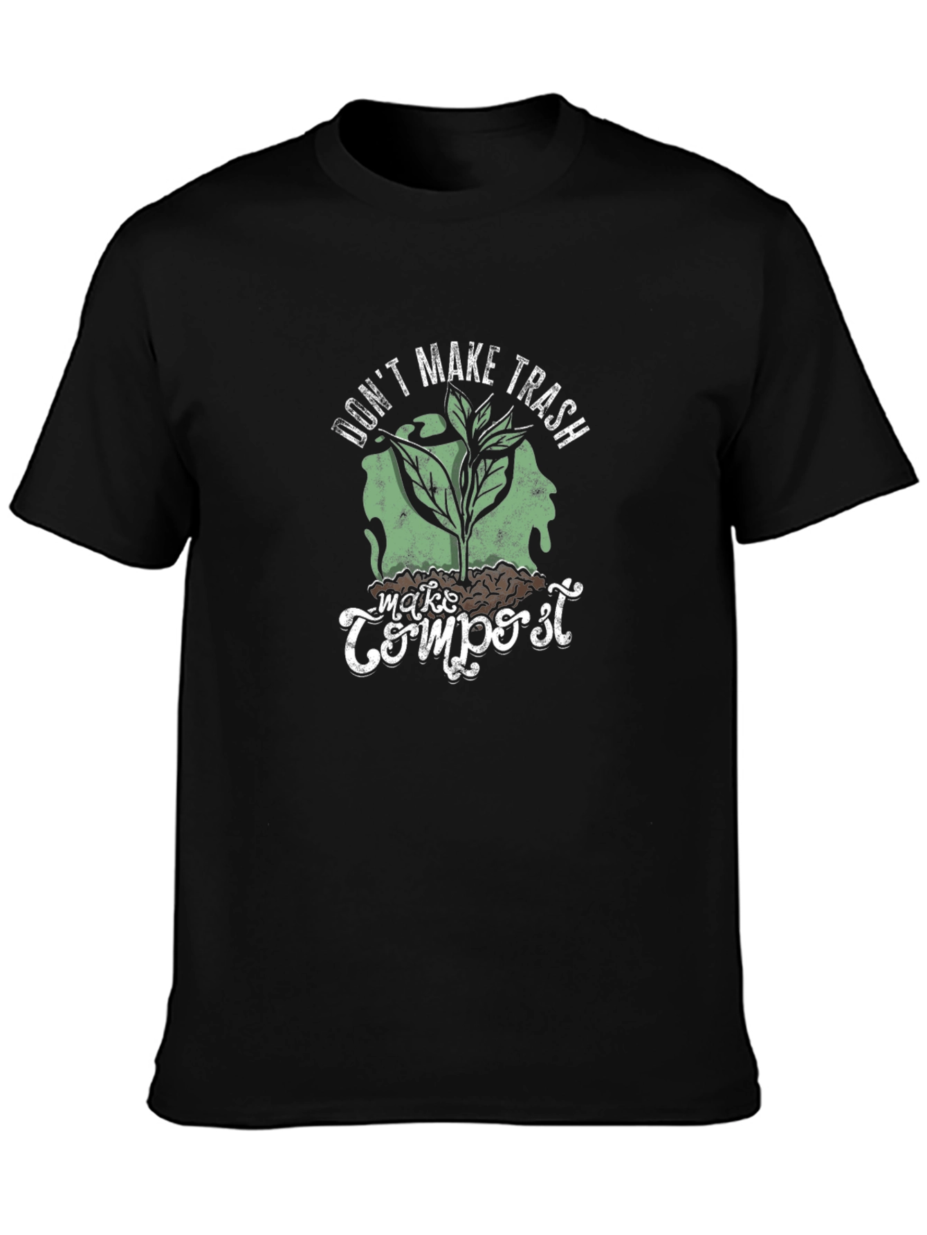 Camiseta Negra No Hagas Basura Haz Compost
