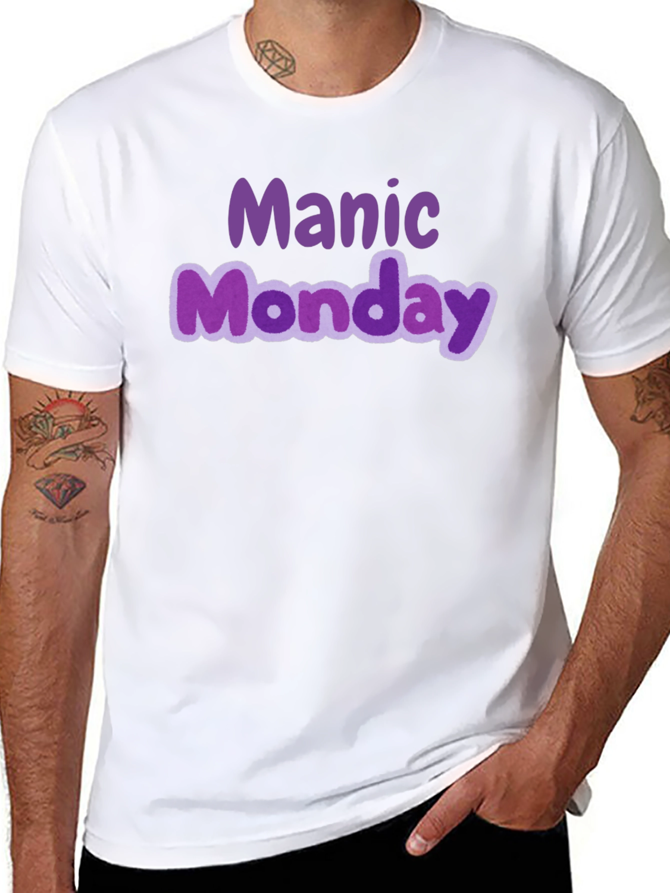 Camiseta Negra Manic Monday Estilo Casual