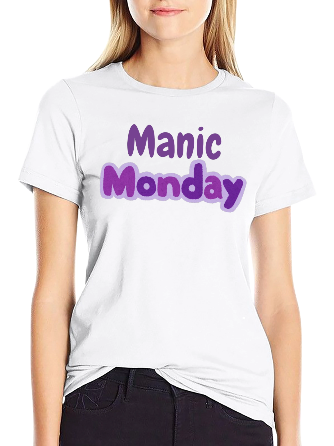 Camiseta Negra Manic Monday Estilo Casual