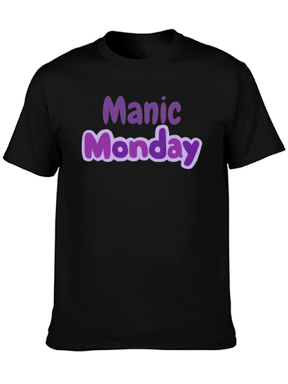 Camiseta Negra Manic Monday Estilo Casual