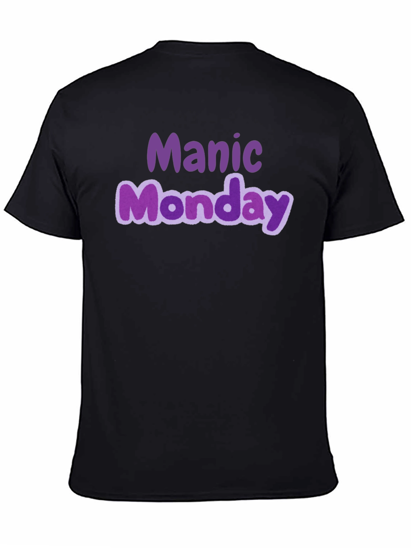 Camiseta Negra Manic Monday Estilo Casual