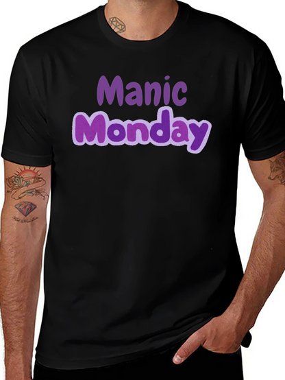 Camiseta Negra Manic Monday Estilo Casual