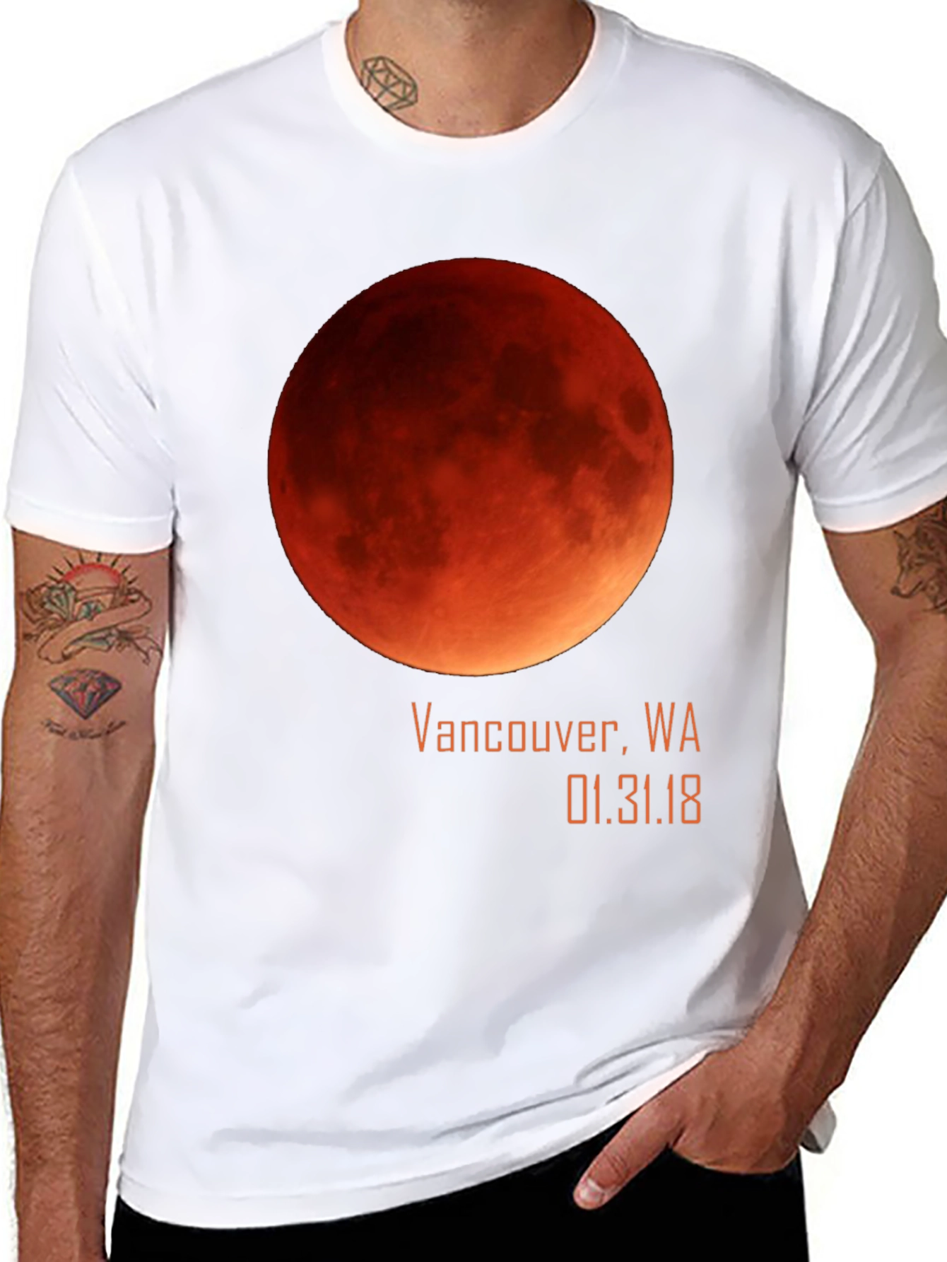 Camiseta Eclipse Lunar Vancouver WA 01.31.18