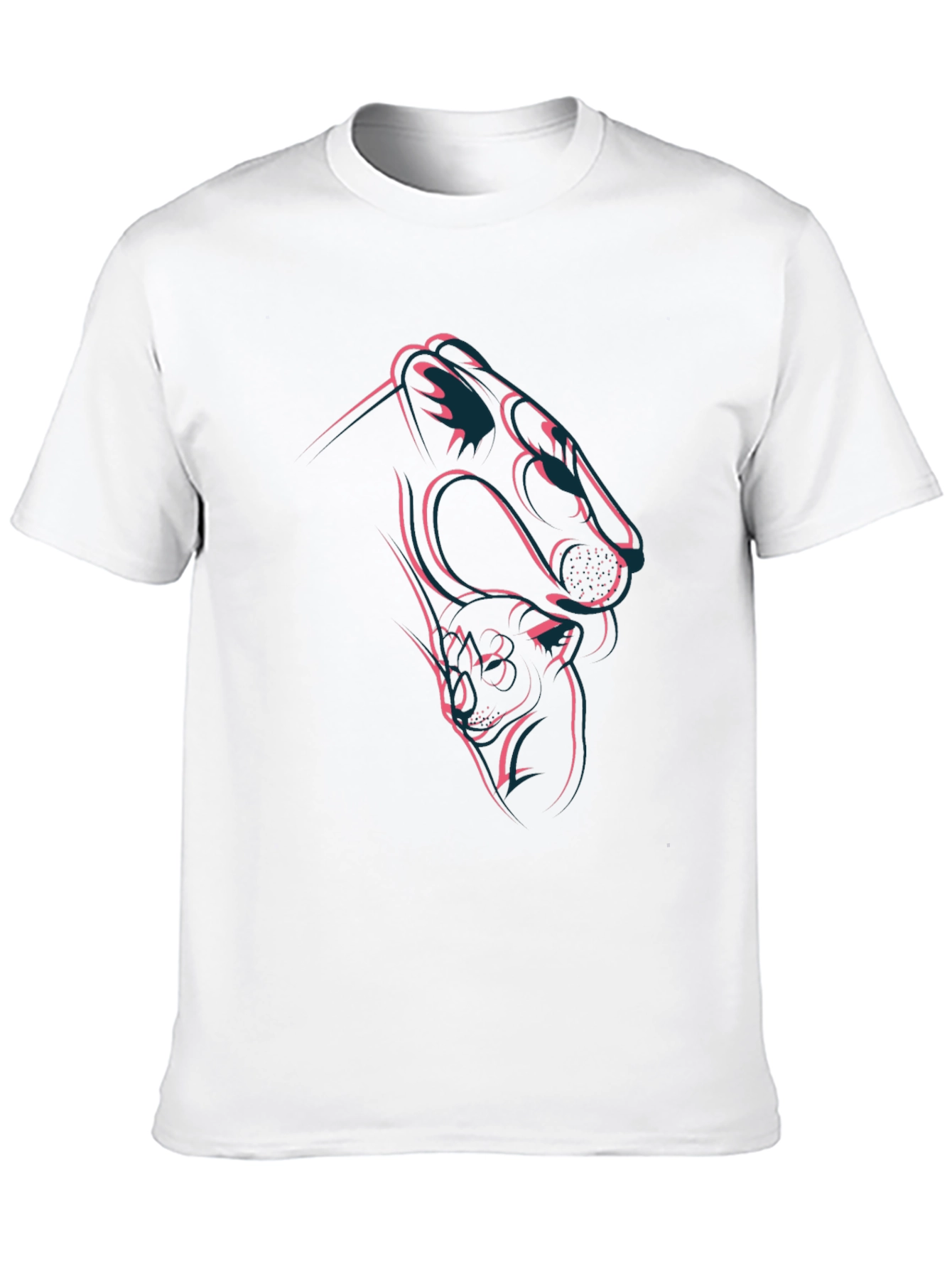 Camiseta Negra Diseño Pantera