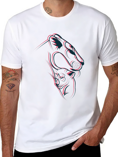 Camiseta Negra Diseño Pantera