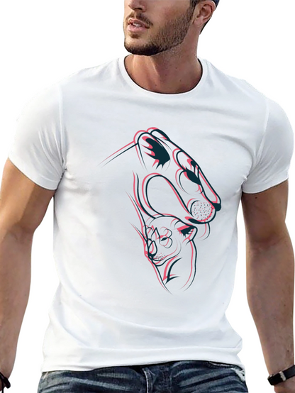 Camiseta Negra Diseño Pantera
