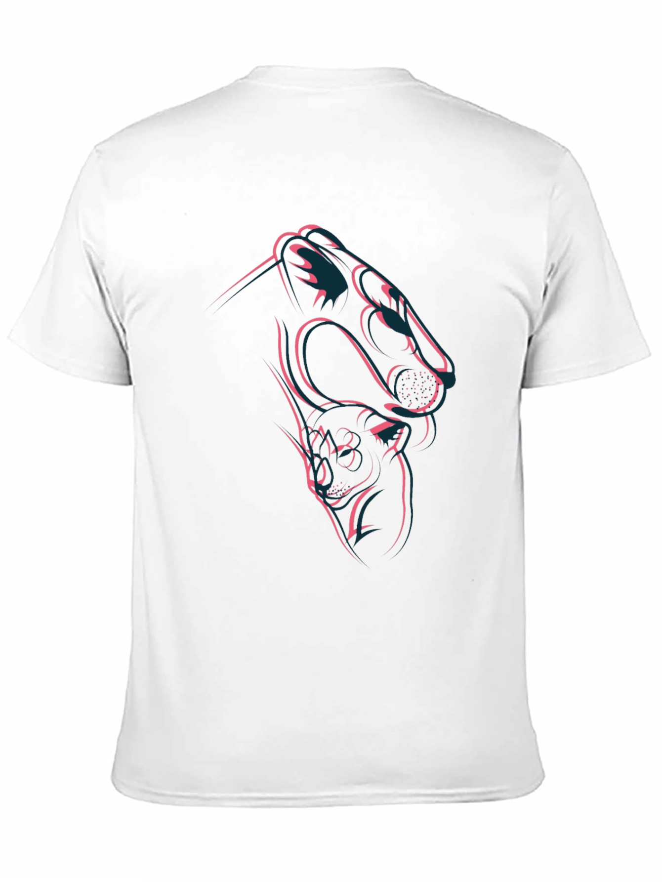 Camiseta Negra Diseño Pantera