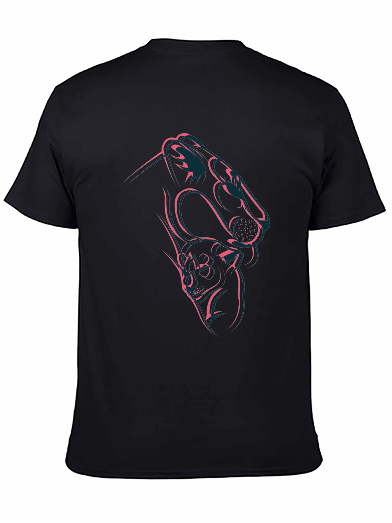 Camiseta Negra Diseño Pantera