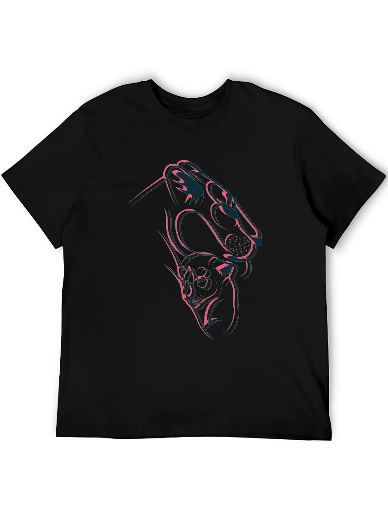 Camiseta Negra Diseño Pantera