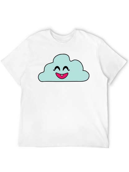 Camiseta Negra con Nube Sonriente