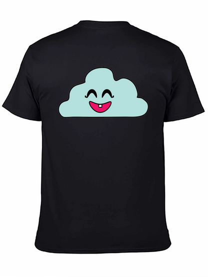 Camiseta Negra con Nube Sonriente