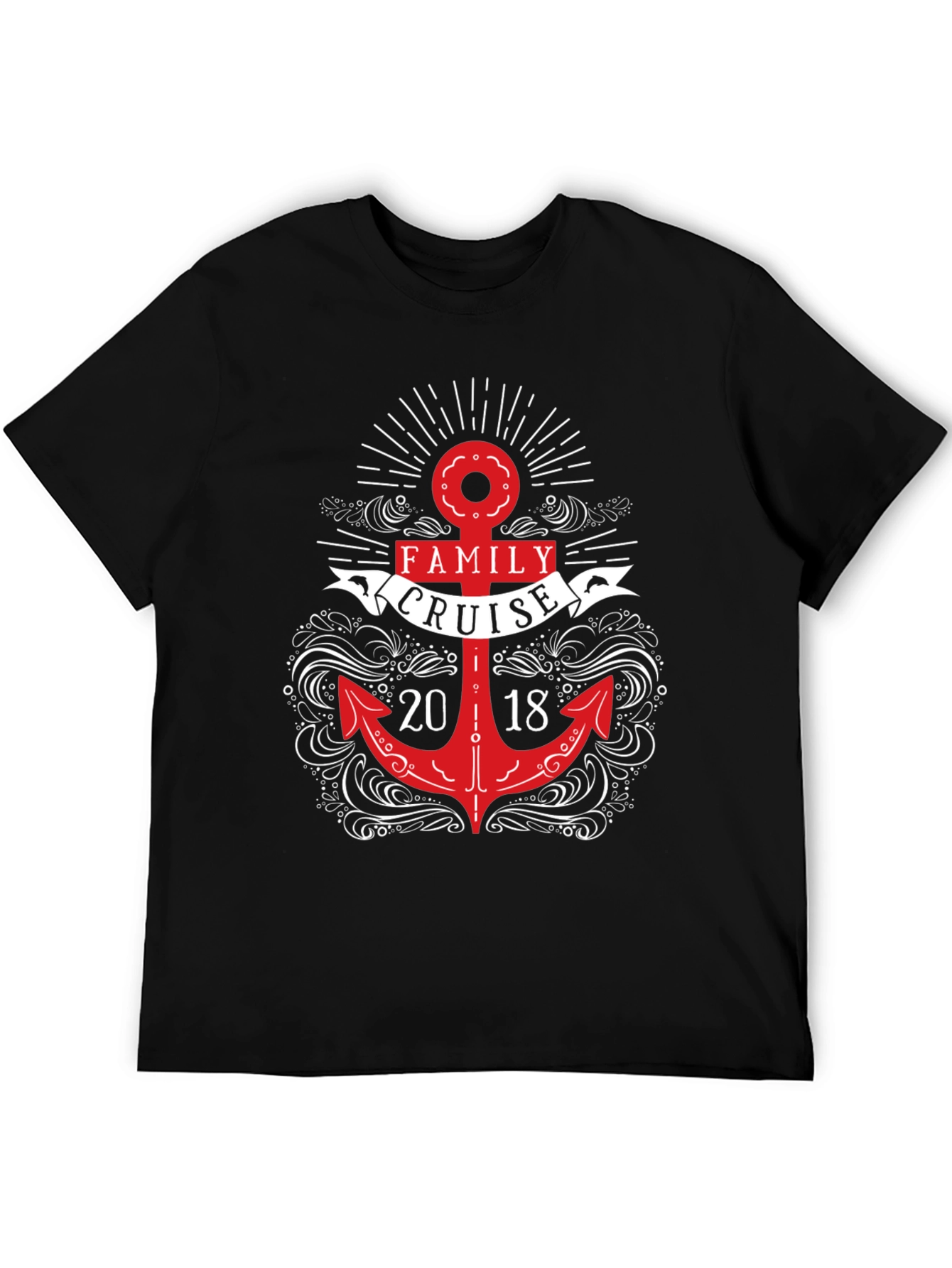 Camiseta Negra Crucero Familiar 2018