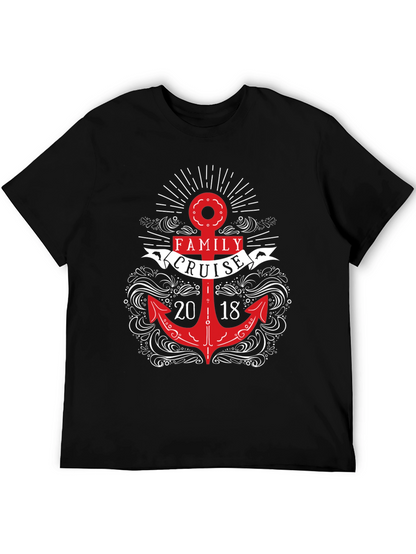 Camiseta Negra Crucero Familiar 2018