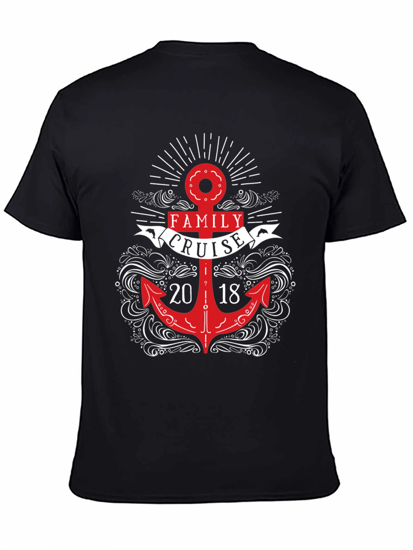 Camiseta Negra Crucero Familiar 2018