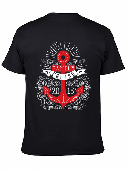 Camiseta Negra Crucero Familiar 2018