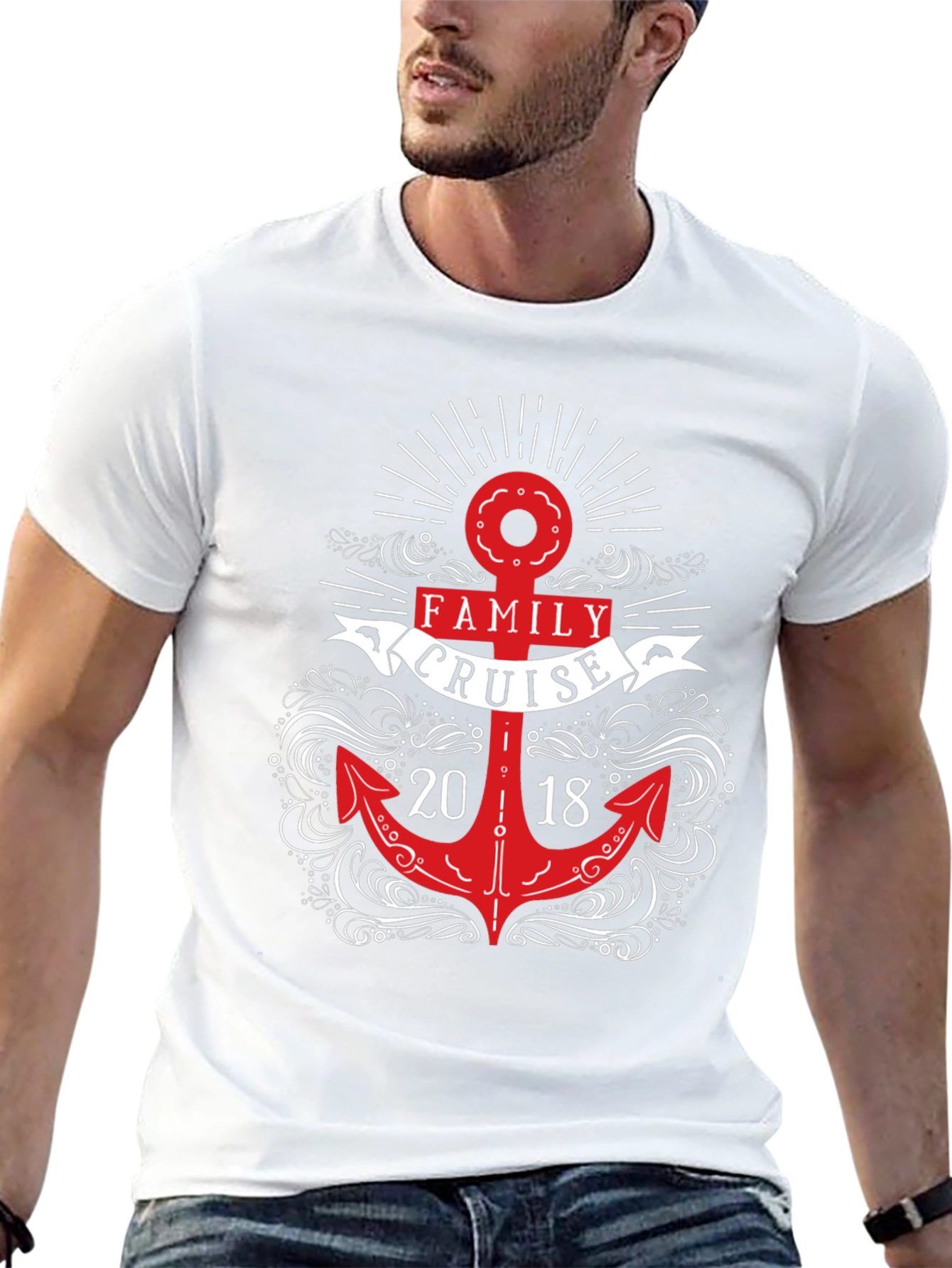 Camiseta Negra Crucero Familiar 2018