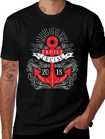Camiseta Negra Crucero Familiar 2018