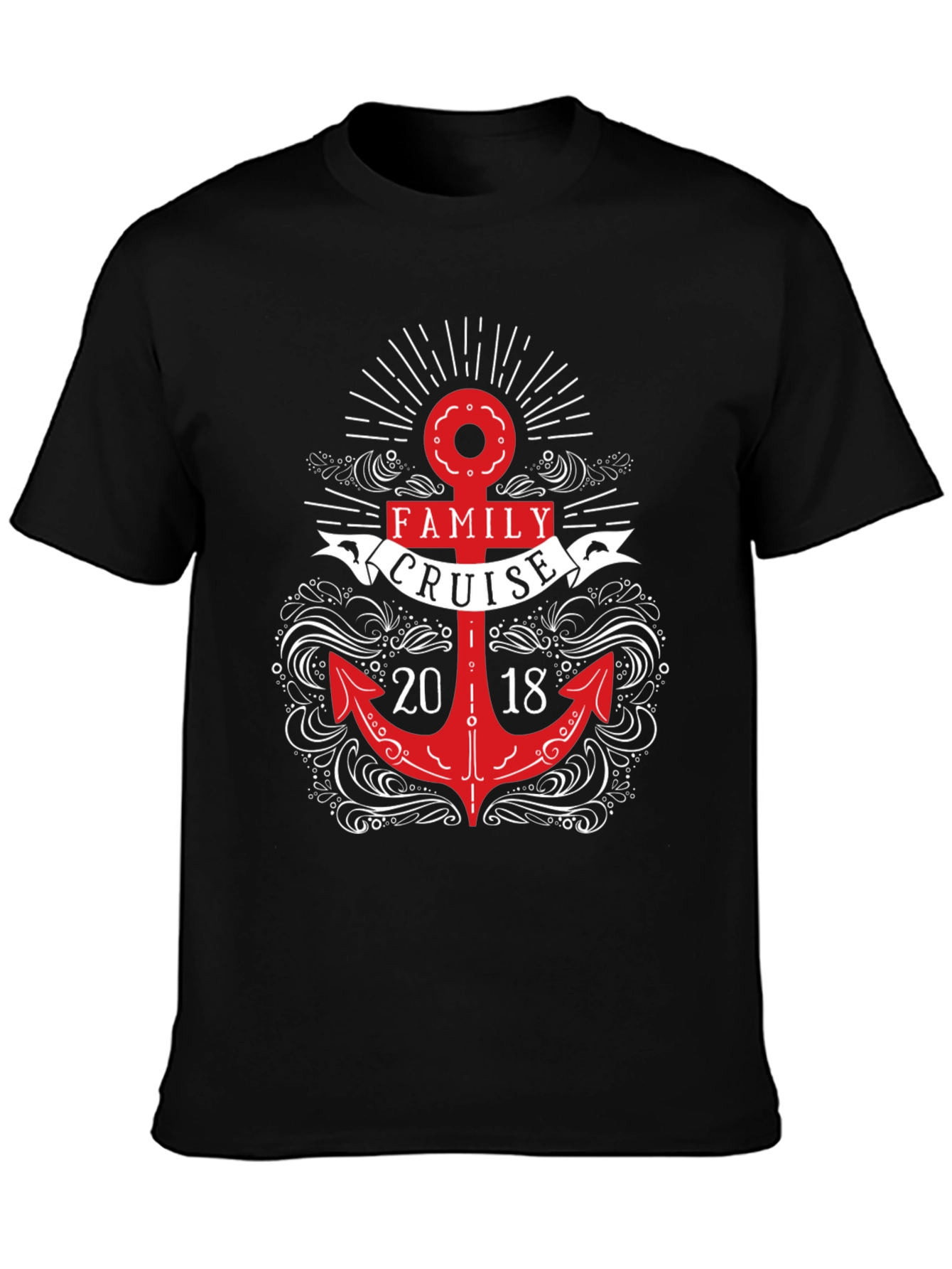 Camiseta Negra Crucero Familiar 2018