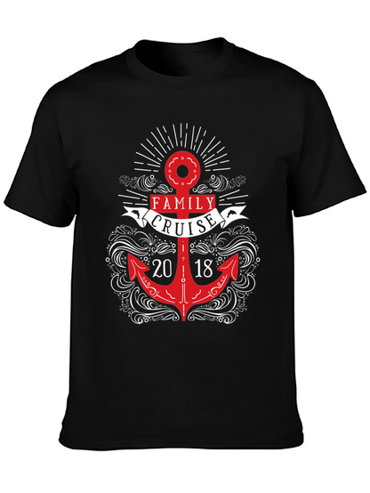 Camiseta Negra Crucero Familiar 2018