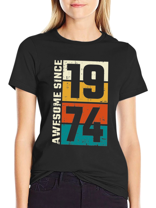 Camiseta Awesome Since 1974 Vintage